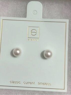 enewton 6mm White Pearl Stud Earrings - Classic Pearl Earrings